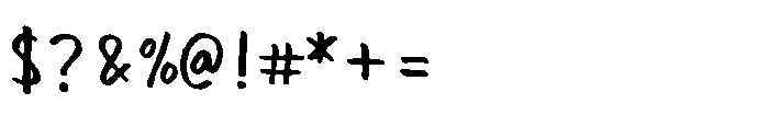 Whiteboard Quick Writing Font OTHER CHARS
