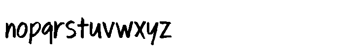 Whiteboard Quick Writing Font LOWERCASE