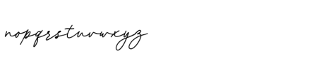 Whiteflower Font LOWERCASE