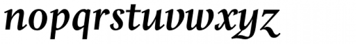 Whitenights Bold Italic Font LOWERCASE