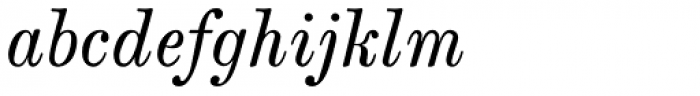 Whittington Italic Font LOWERCASE