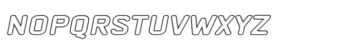Whyst Expanded Italic Outline Caps Font LOWERCASE