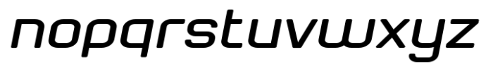 Whyst Expanded Italic Font LOWERCASE