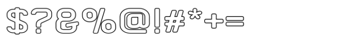Whyst Expanded Outline Caps Font OTHER CHARS
