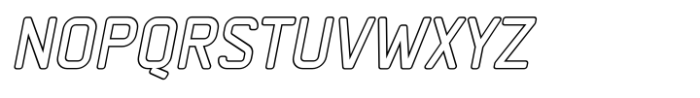 Whyst Italic Outline Caps Font UPPERCASE