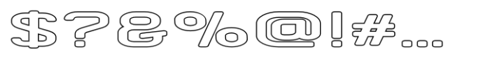 Whyst Wide Outline Caps Font OTHER CHARS