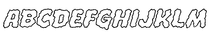 Whyte Wyrm Flat Outline FONT