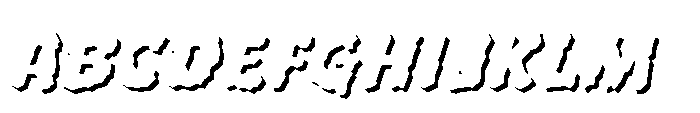 Whyte Wyrm Flat Shadow Font UPPERCASE