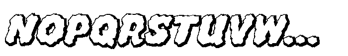Whyte Wyrm Flat Shadowline Font UPPERCASE