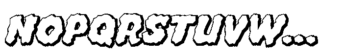Whyte Wyrm Flat Shadowline Font LOWERCASE