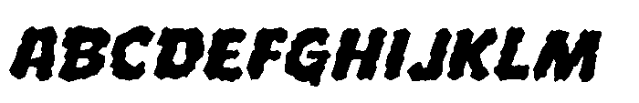 Whyte Wyrm Flat Font UPPERCASE