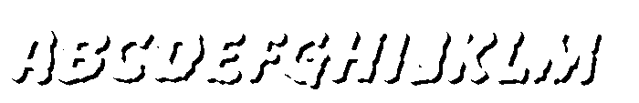 Whyte Wyrm Round Shadow Font UPPERCASE