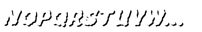 Whyte Wyrm Round Shadow Font UPPERCASE