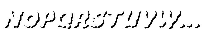 Whyte Wyrm Round Shadow Font LOWERCASE