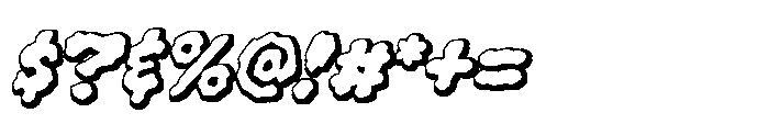 Whyte Wyrm Round Shadowline Font OTHER CHARS