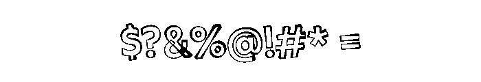 WHOASpine Bump Instance Font OTHER CHARS