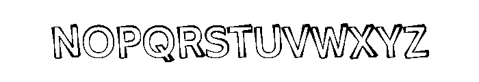 WHOASpine Bump Instance Font LOWERCASE
