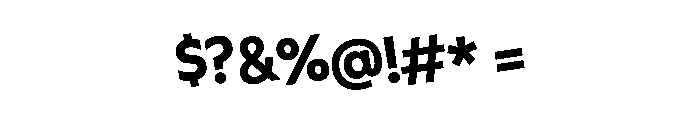 WHOATop Bump Instance Font OTHER CHARS