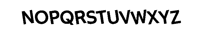 WHOATop Bump Instance Font LOWERCASE