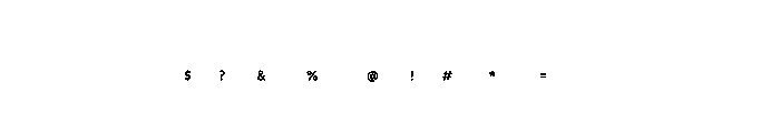 WHOATop Shout Instance Font OTHER CHARS