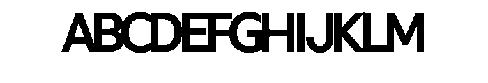 WHOATop Wedge Instance Font UPPERCASE