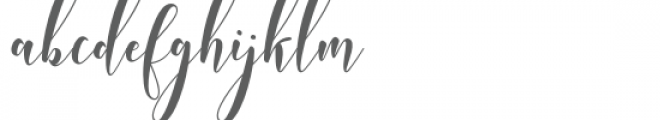 Whitedove Script Font LOWERCASE