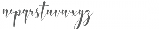 Whitedove Script Font LOWERCASE