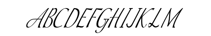 Wheatfield-CondensedItalic Font UPPERCASE