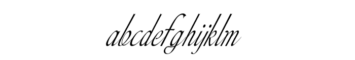 Wheatfield-CondensedItalic Font LOWERCASE