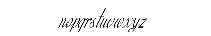 Wheatfield-CondensedItalic Font LOWERCASE