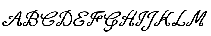 Whipple-BoldItalic Font UPPERCASE