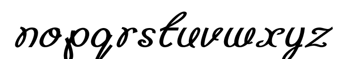 Whipple-BoldItalic Font LOWERCASE