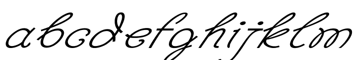 Whipple-ExpandedItalic Font LOWERCASE