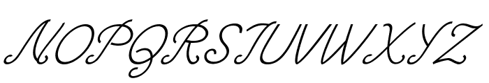 Whipple-Italic Font UPPERCASE