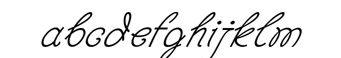 Whipple-Italic Font LOWERCASE