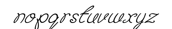 Whipple-Italic Font LOWERCASE