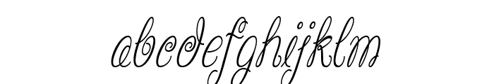 Whirly-CondensedItalic Font LOWERCASE