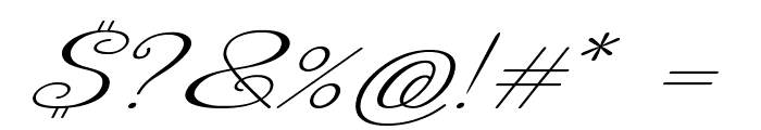 Whirly-ExpandedItalic Font OTHER CHARS
