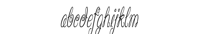 Whirly-ExtracondensedItalic Font LOWERCASE