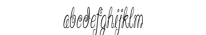Whirly-ExtracondensedRegular Font LOWERCASE