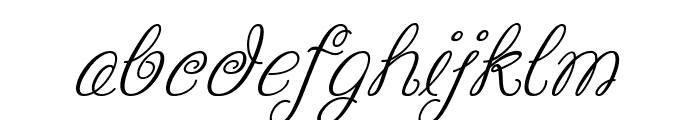 Whirly-Italic Font LOWERCASE