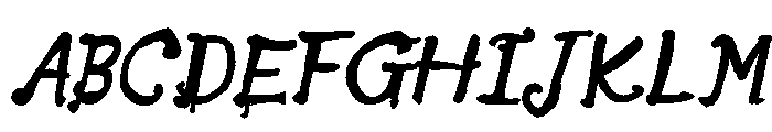 Willard Sniffin Script Bold Italic Font UPPERCASE