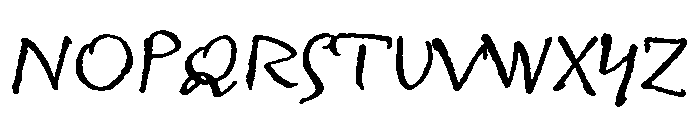Willard Sniffin Script Medium Font UPPERCASE