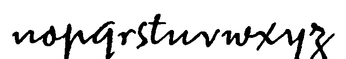 Willard Sniffin Script Medium Font LOWERCASE