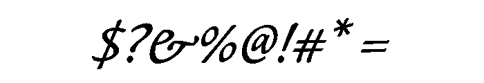 Willard Sniffin Script Regular Font OTHER CHARS
