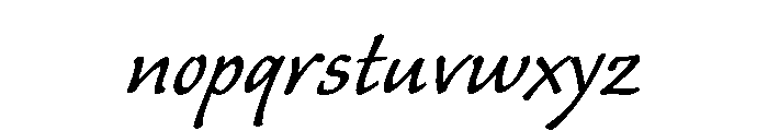 Willard Sniffin Script Regular Font LOWERCASE