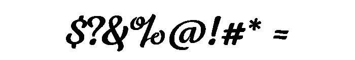 Willard Sniffin Script Semibold Font OTHER CHARS