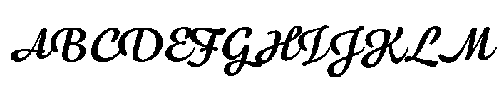 Willard Sniffin Script Semibold Font UPPERCASE