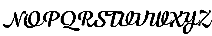 Willard Sniffin Script Semibold Font UPPERCASE