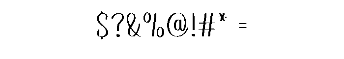 WIldland Font OTHER CHARS